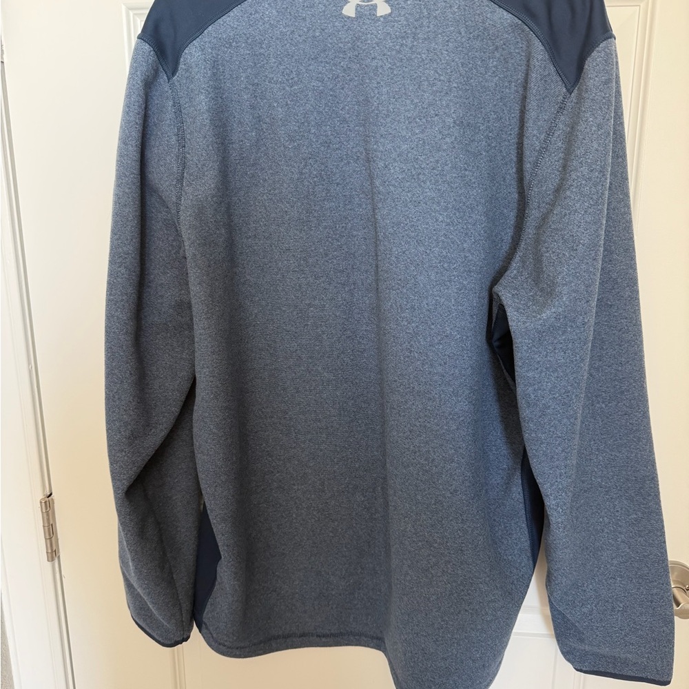 Under Armour Mens XXL Half Zip Pullover Blue Athletic Golf Running Sweatshir - Picture 4 of 8